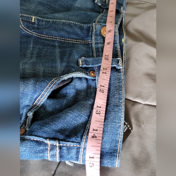 ✨️HP✨️7 For All Mankind | Blue Denim Slim Straight Leg Jeans (SIZE 27) - Picture 8 of 9